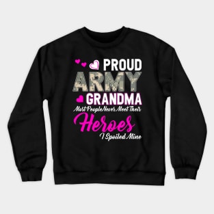 Proud Army Grandma Crewneck Sweatshirt